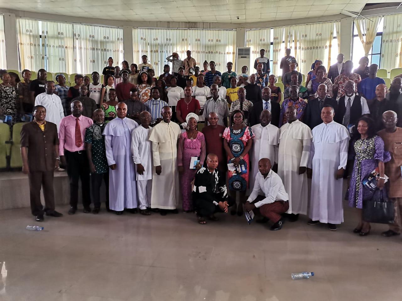 Cross-section of students and staff of K.O. Mbadiwe University
